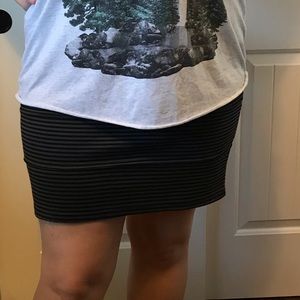 Torrid striped stretch mini skirt